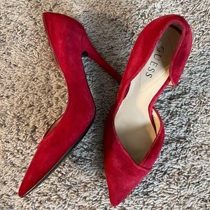 Guess bright red high heel pumps 8.5 y2k 2000s